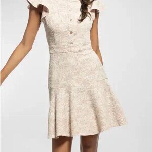 Shoshanna Maverick mini dress cap sleeve